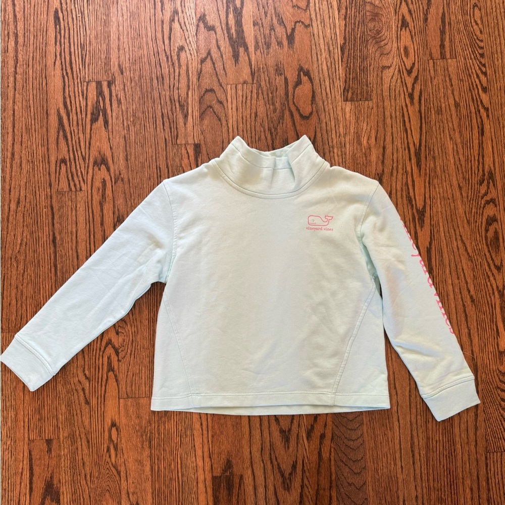 *NWT* Vineyard Vines Girls Sun Washed Funnel Neck Sweatshirt, Size M (10-12)